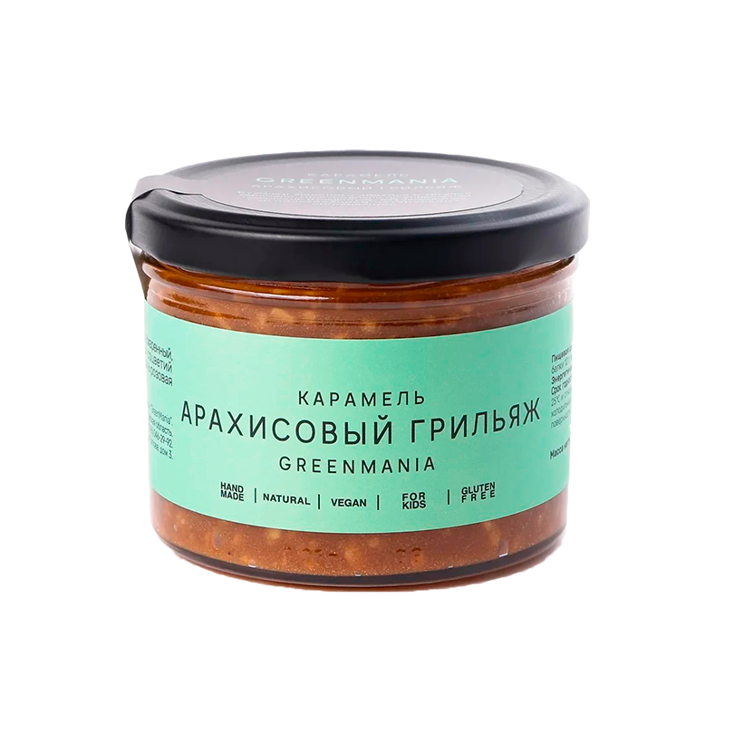 Карамель "Арахисовый грильяж" GreenMania